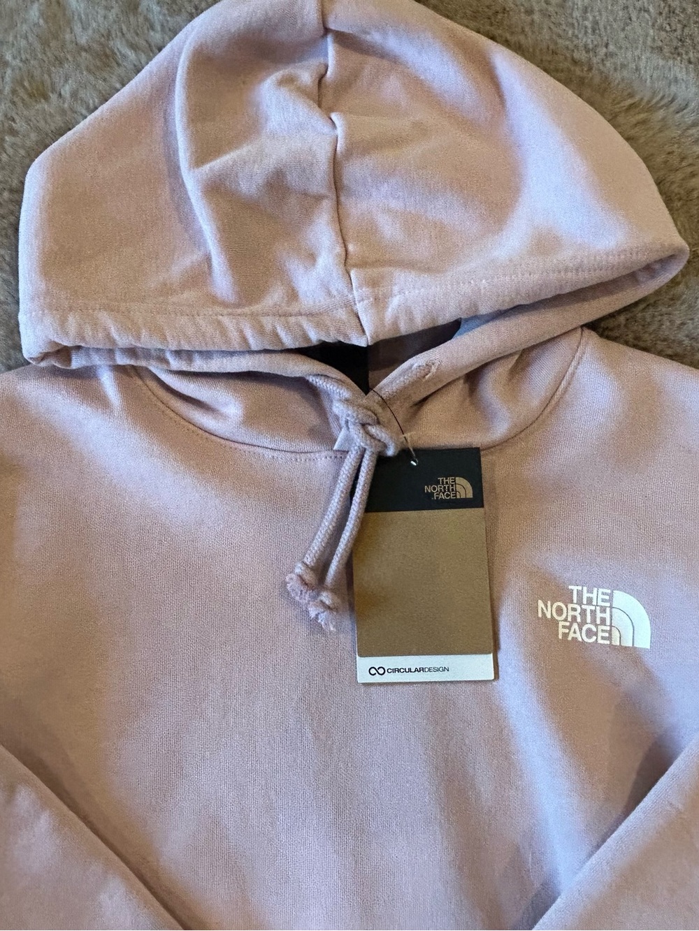 The North Face blush Pink hoodie